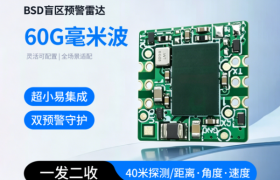 觅感60G毫米波BSD盲区预警雷达两轮/低速车出行安全守护神